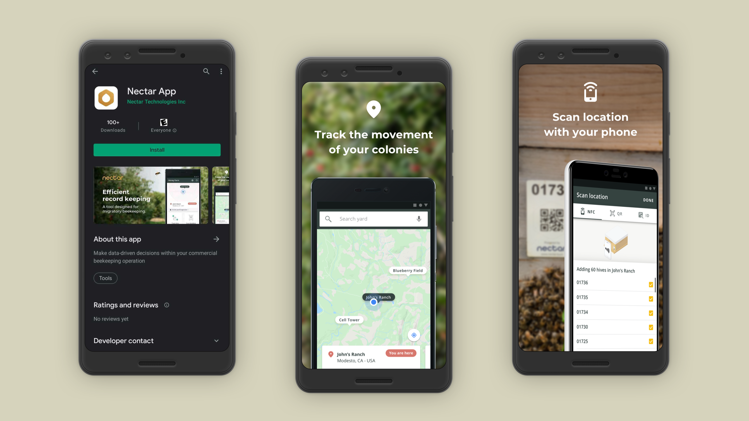 Screenshots of the app on the Google Play Store.
